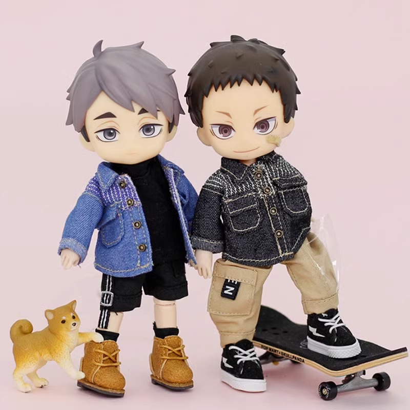 3色 ストライプデニムジャケット 単品 オビツ11服