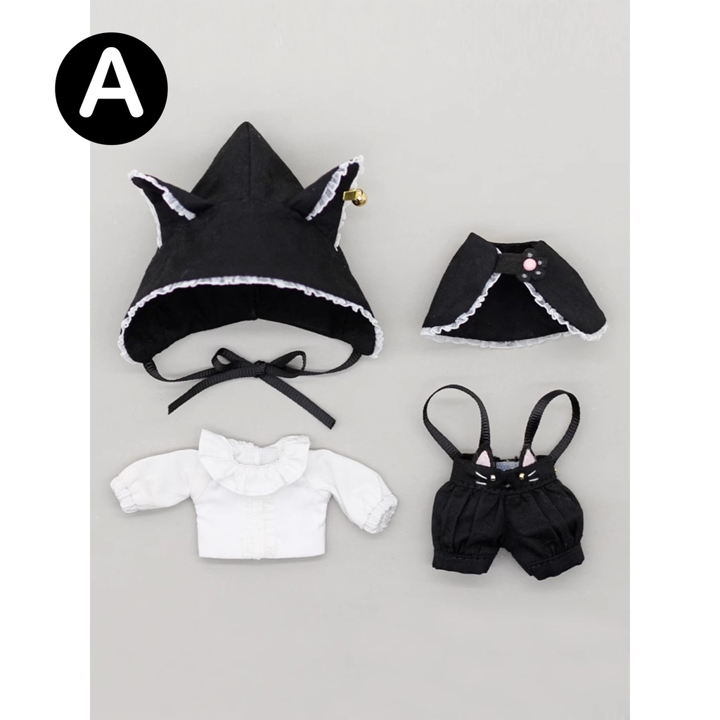 2色 ネコミミマントお洋服セット オビツ11服