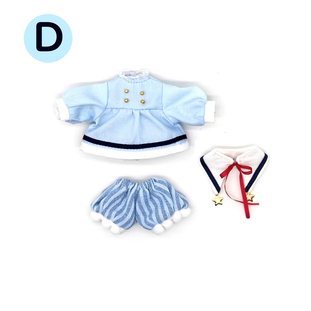 5色 可愛い学院風お洋服セット オビツ11服