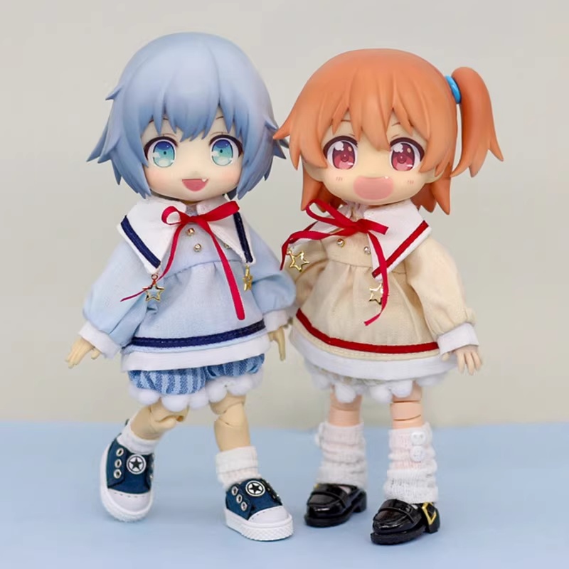 5色 可愛い学院風お洋服セット オビツ11服