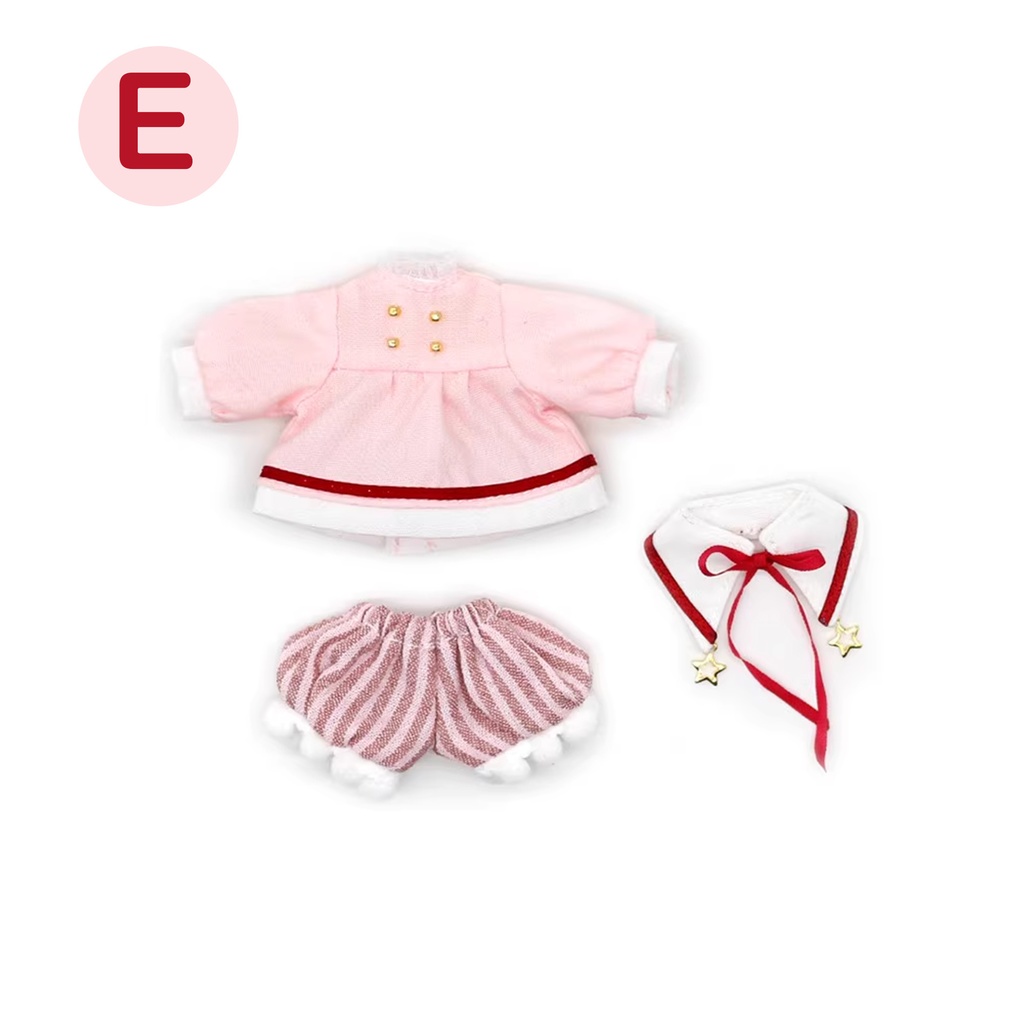 5色 可愛い学院風お洋服セット オビツ11服