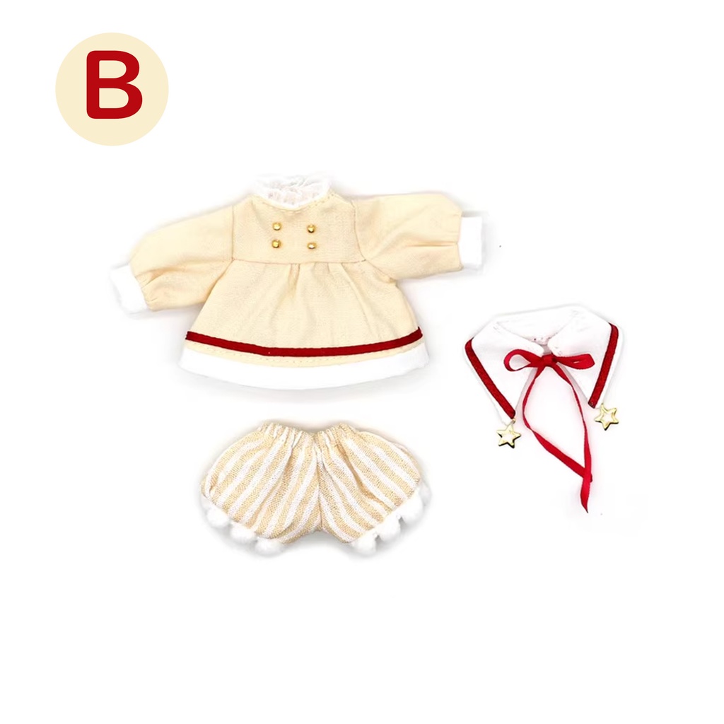 5色 可愛い学院風お洋服セット オビツ11服