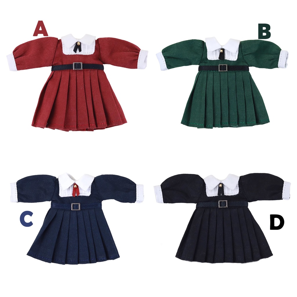 4色 スクール風ワンピース オビツ11服