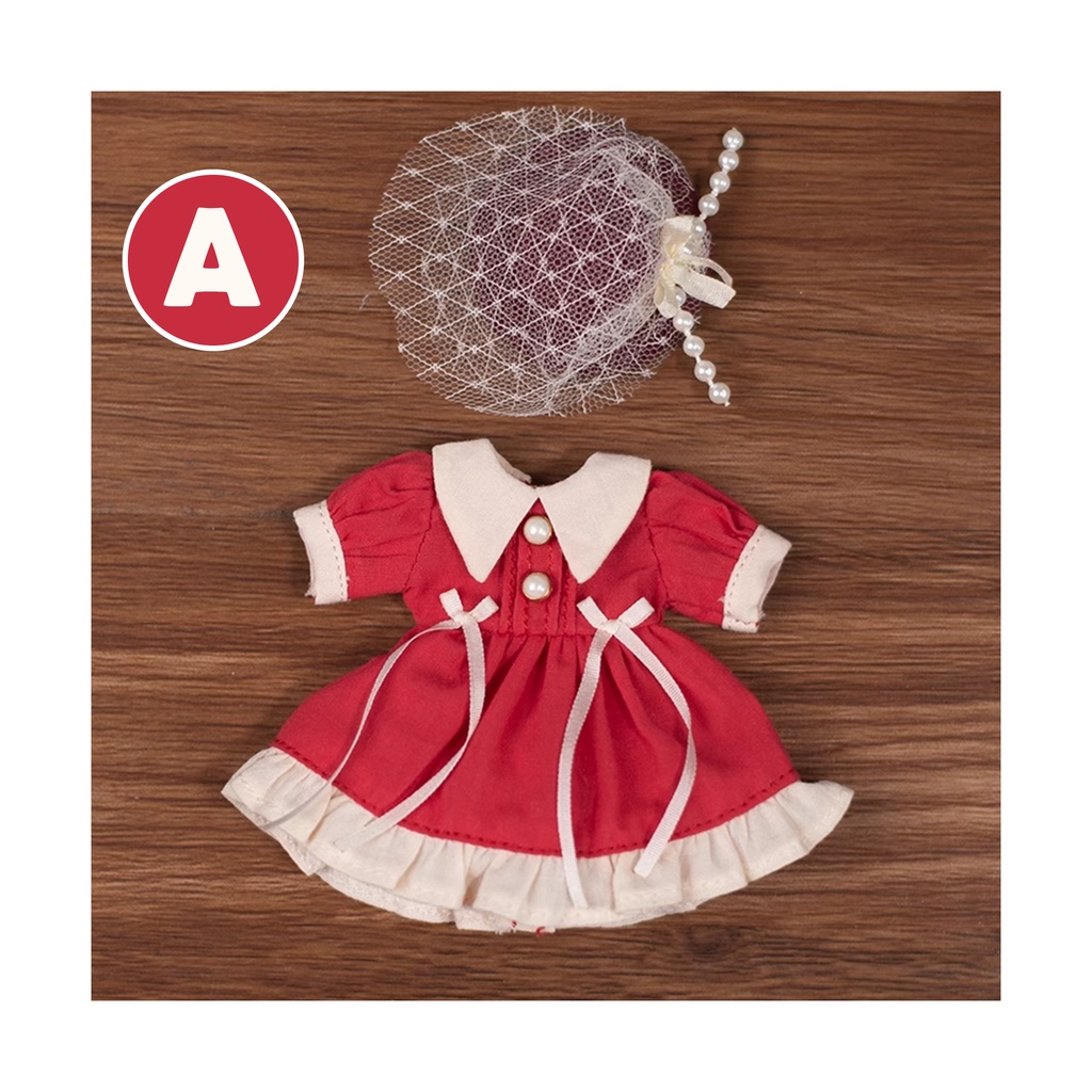 3色 西洋風ティータイムドレスお洋服セット オビツ11服