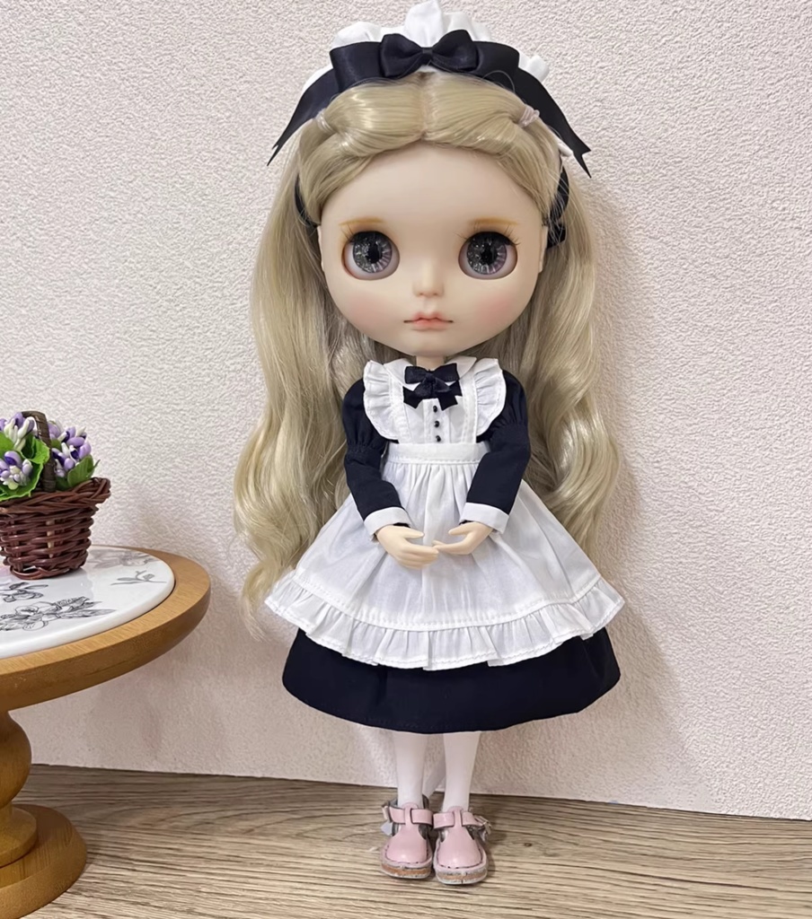 メイドドレス お洋服セット ブライス服/22~24cmドール服 