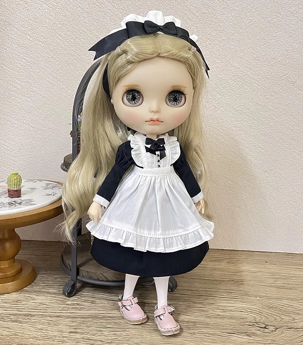 メイドドレス お洋服セット ブライス服/22~24cmドール服 