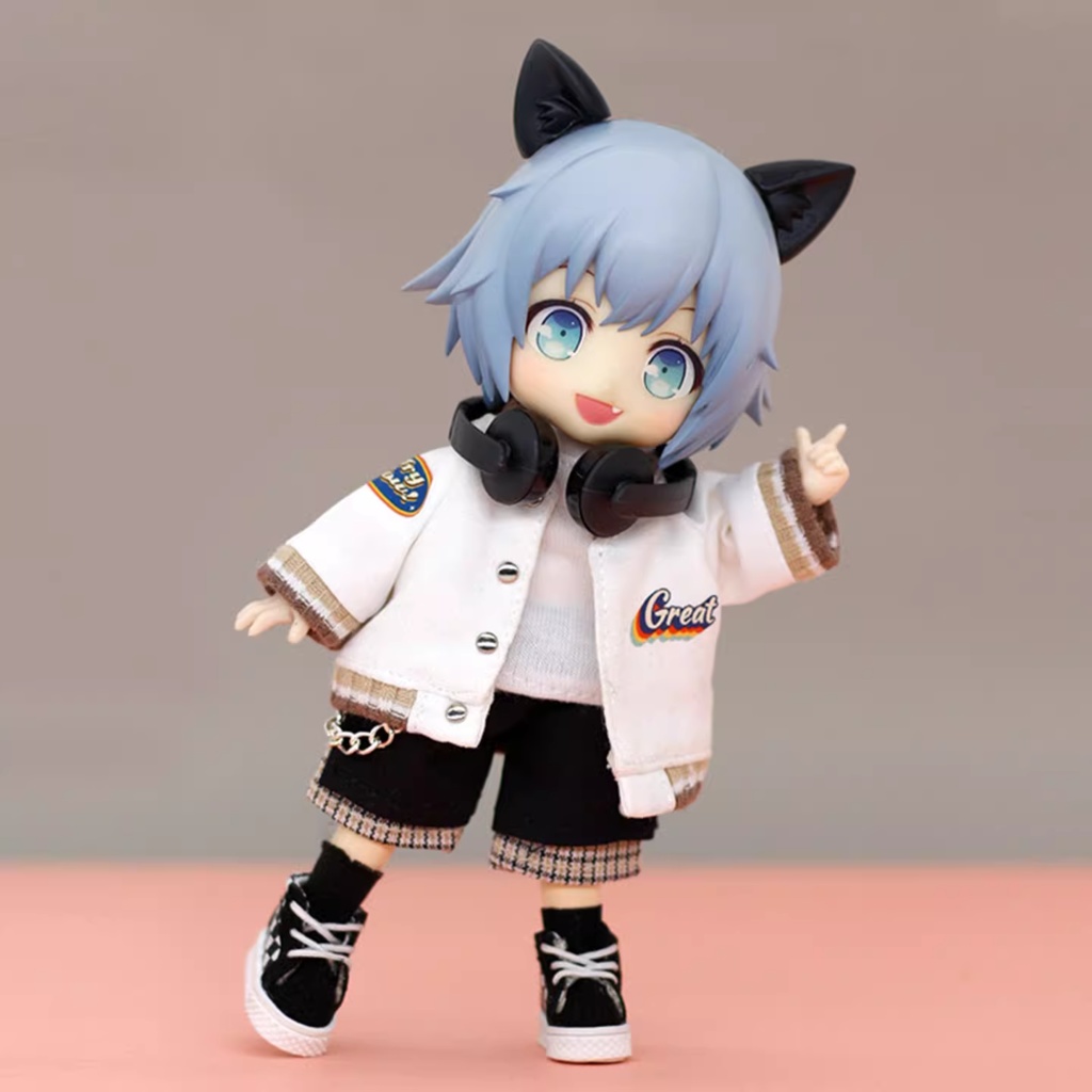 7色 レトロ ベースボール ジャケット 単品 オビツ11服