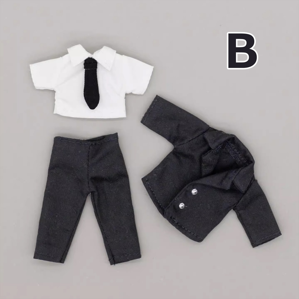 3色 グレイ系スーツ お洋服セット オビツ11服