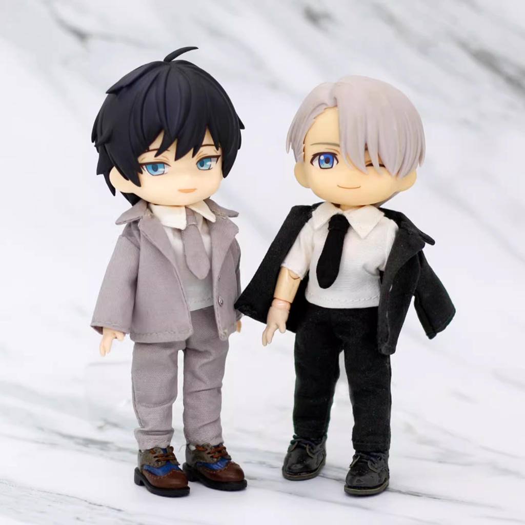 3色 グレイ系スーツ お洋服セット オビツ11服