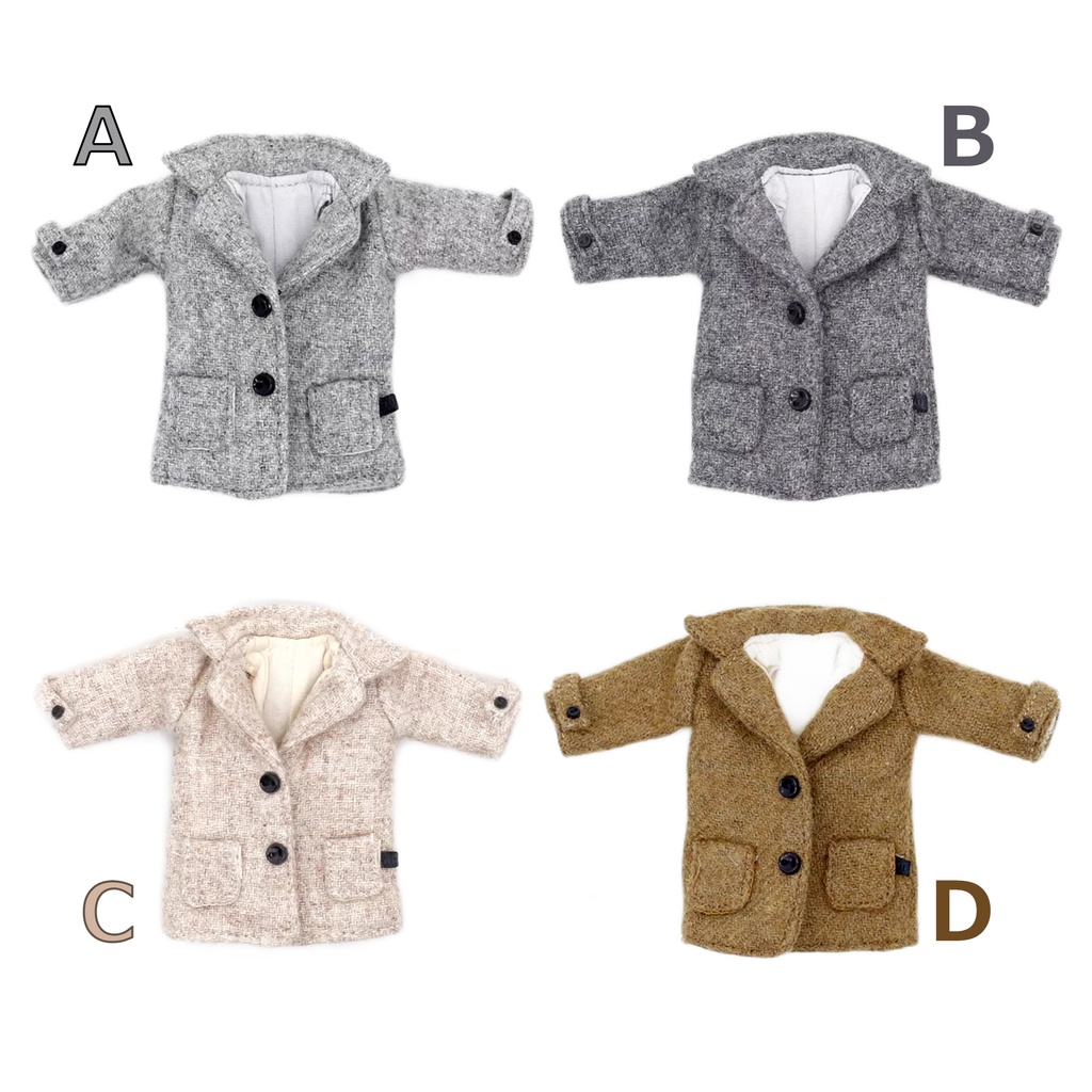 4色 ウールコート 単品 オビツ11服