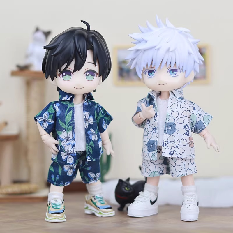 5色 メンズ ビーチウェア お洋服セット オビツ11服