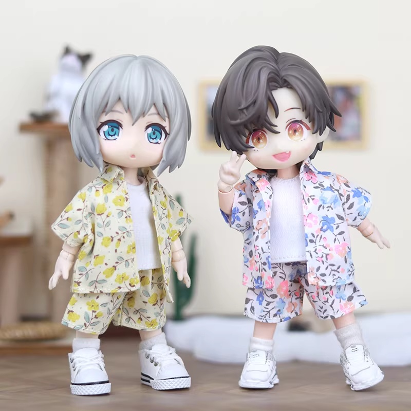 5色 メンズ ビーチウェア お洋服セット オビツ11服