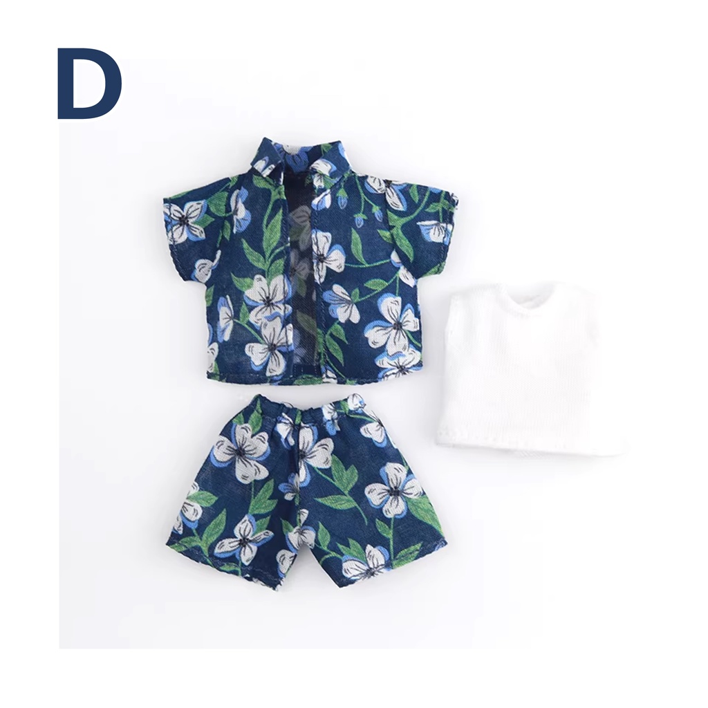 5色 メンズ ビーチウェア お洋服セット オビツ11服