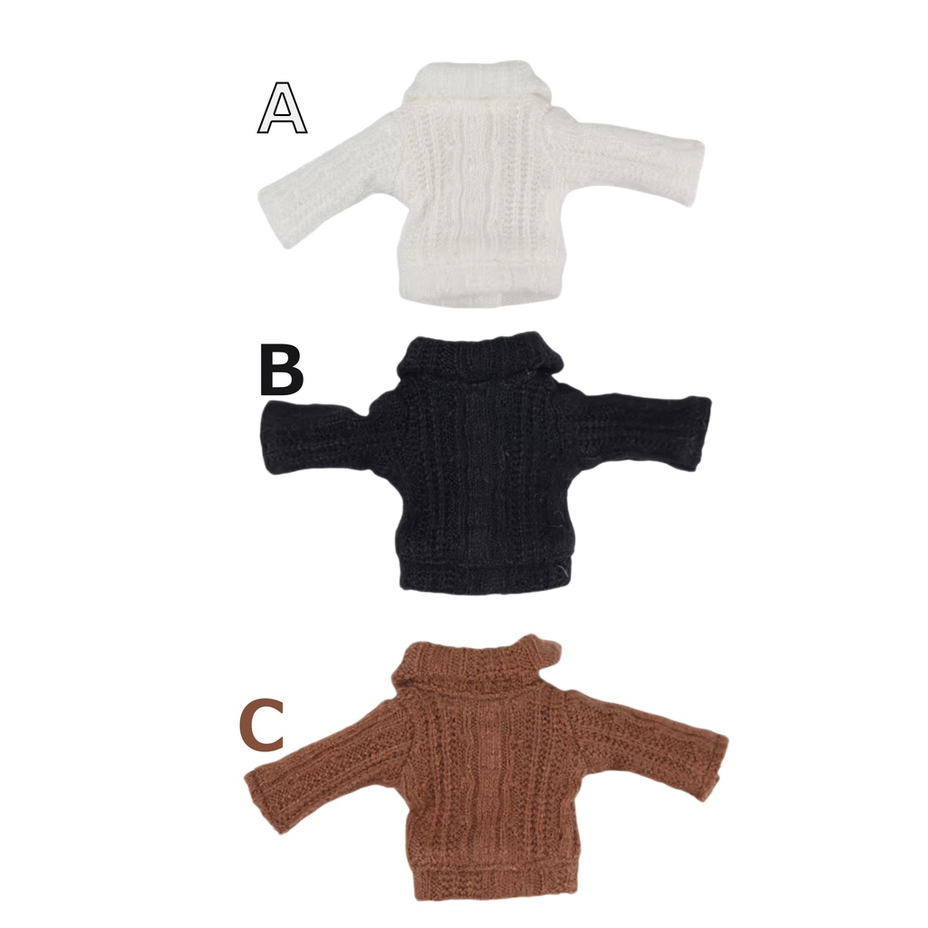 6色 タートルネックセーター 単品 オビツ11服