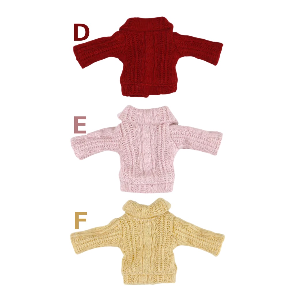 6色 タートルネックセーター 単品 オビツ11服