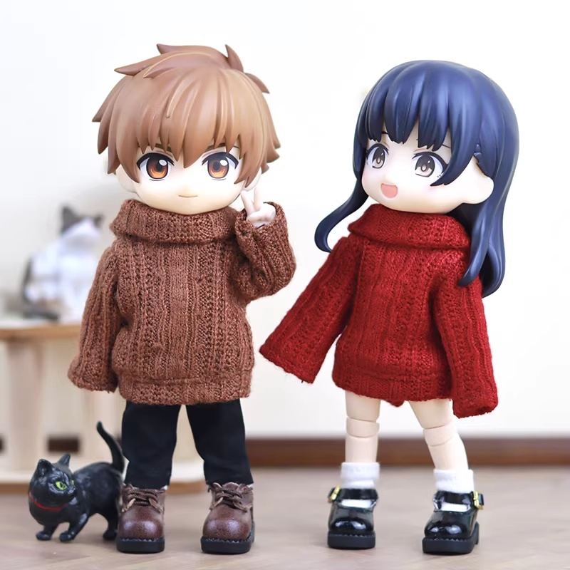 6色 タートルネックセーター 単品 オビツ11服