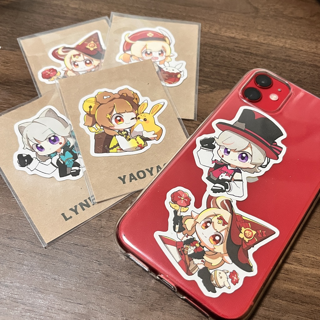 原神ダイカットステッカー(全5種)