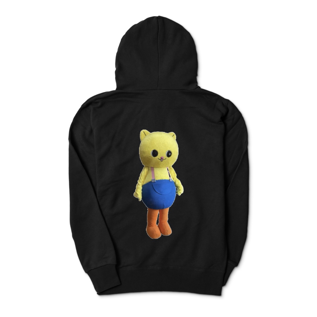 背後のれもんちゃんパーカー