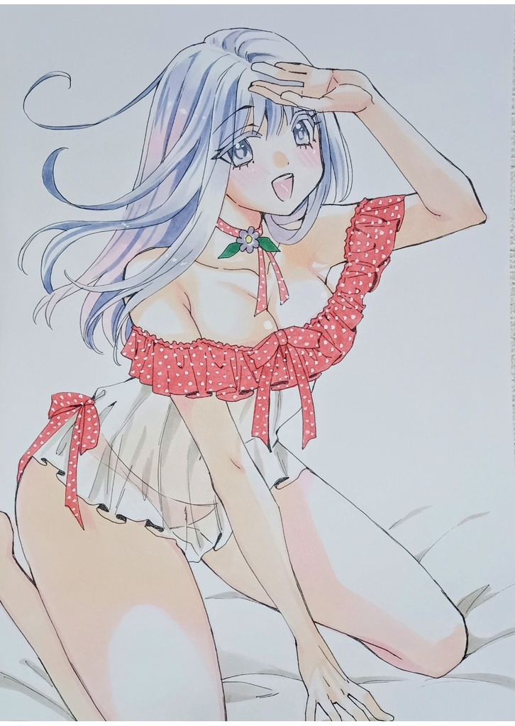 B5  送料無料 オリジナル 手描きイラスト 自作イラスト オリジナル 女の子