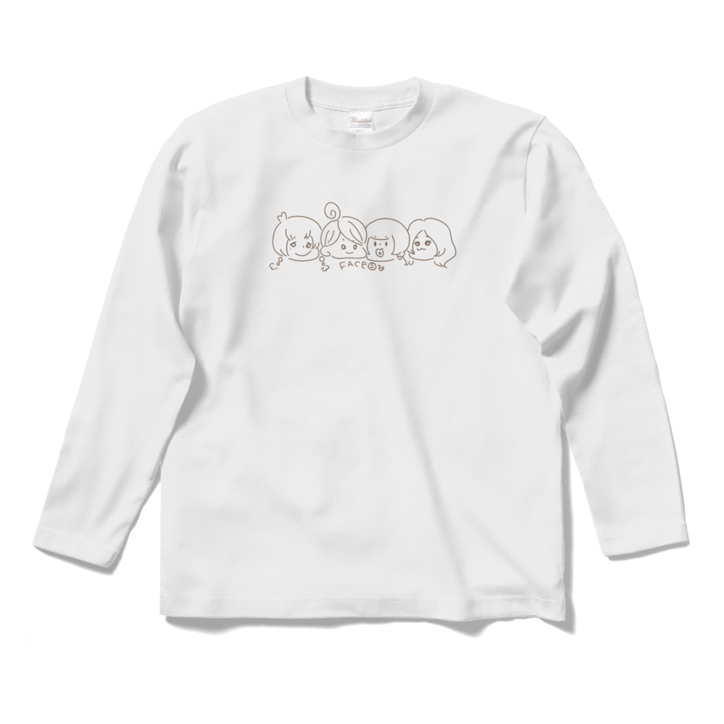 Faceおんなの子ロンＴ(白)