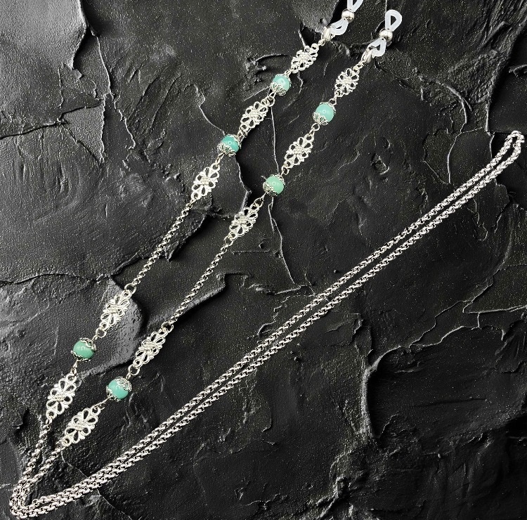 【3/20 アルトヴァリエで先行販売 後日BOOTHで通販予定】メガネチェーン グラスコード 金属アレルギー対応 サージカルステンレス ファンタジー ニッケルフリー 個性的 推し活