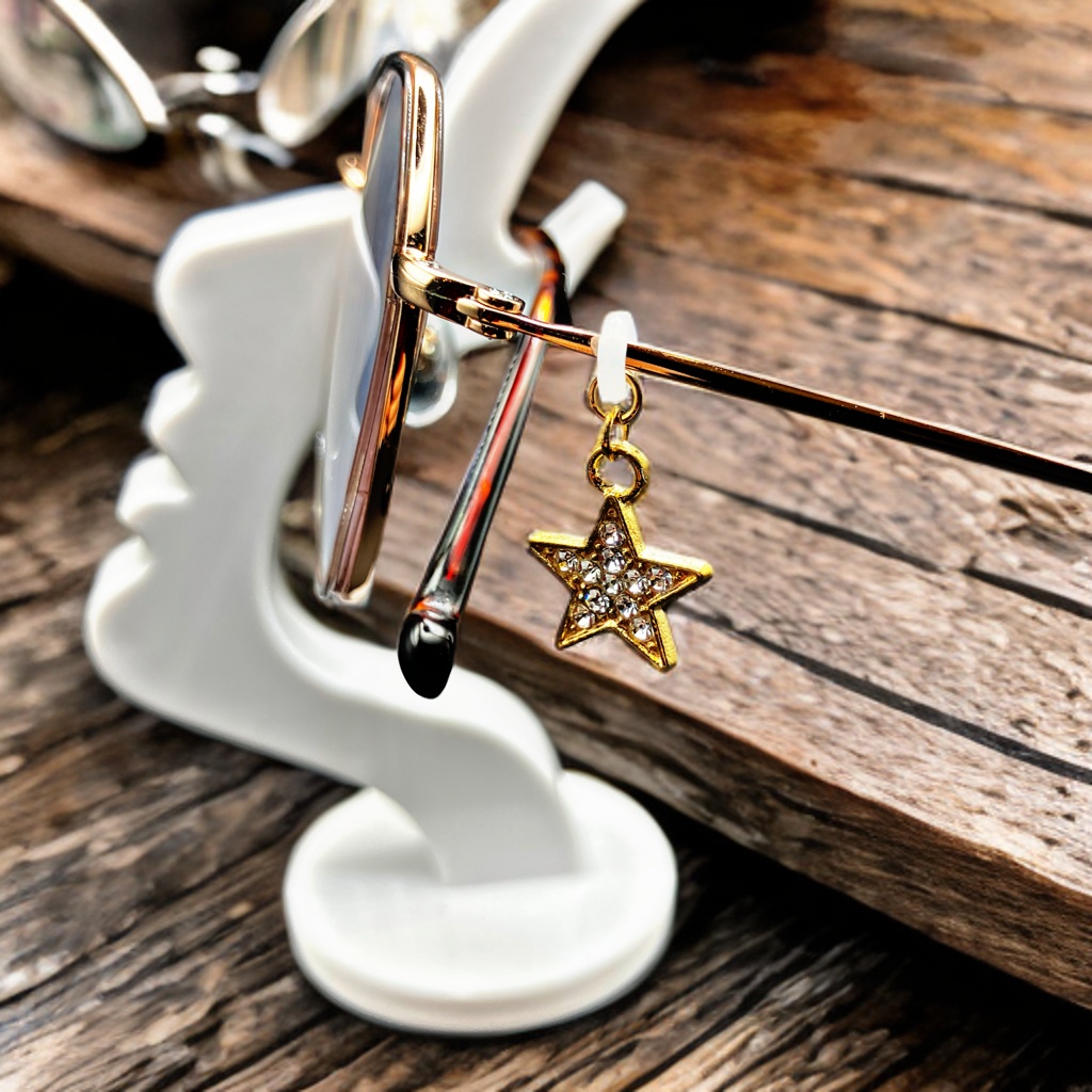 メガネチャーム　メガネアクセサリー　ファンタジー　個性的　推し活　スター　星