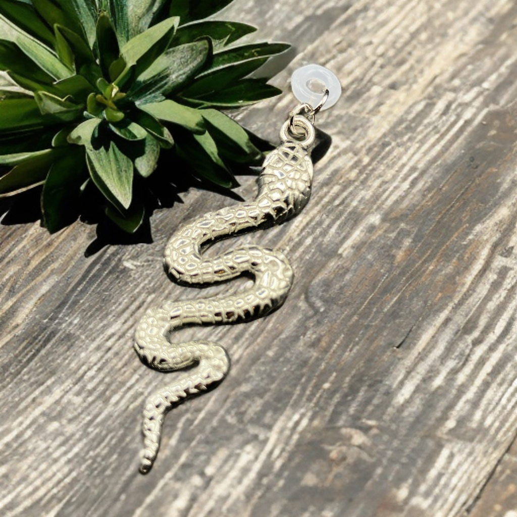 メガネチャーム メガネアクセサリー ファンタジー 個性的 推し活 ロック パンク 蛇 ヘビ