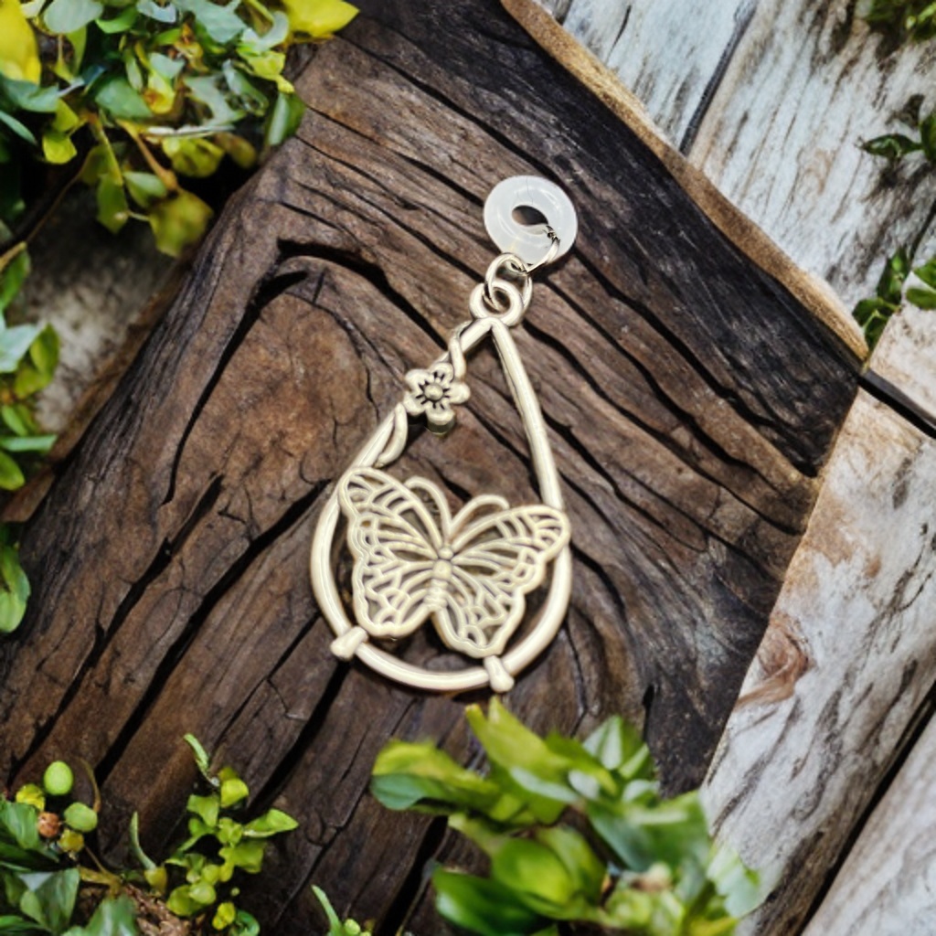 メガネチャーム　メガネアクセサリー　ファンタジー　個性的　推し活　かわいい　蝶々