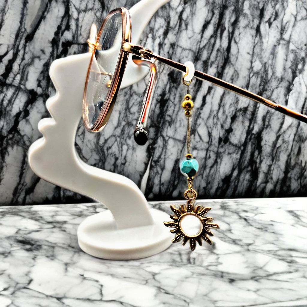 メガネチャーム メガネアクセサリー ファンタジー 個性的 推し活 かっこいい かわいい 太陽