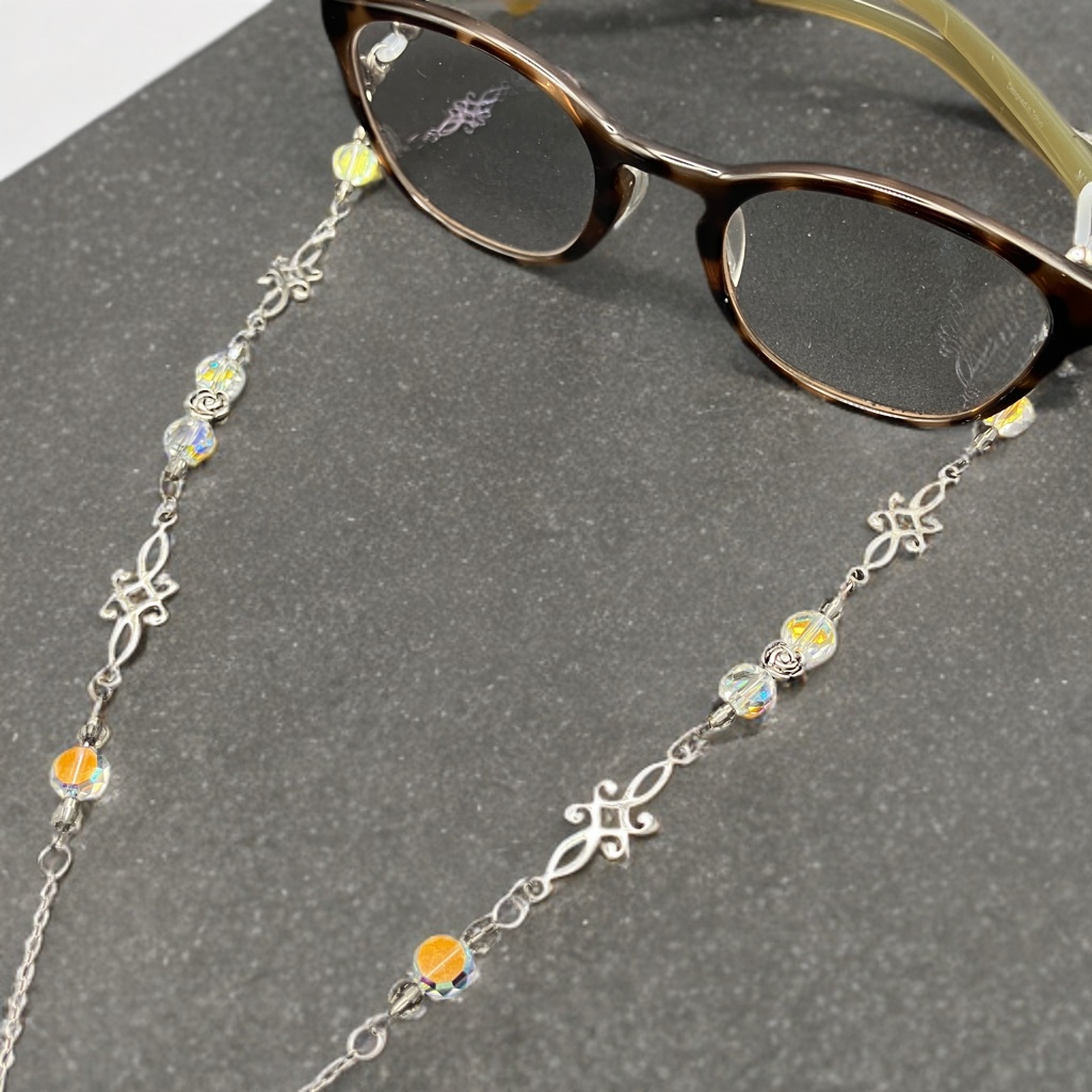 メガネチェーン グラスコード 金属アレルギー対応 サージカルステンレス ファンタジー ニッケルフリー 個性的 推し活 かっこいい かわいい アンティーク キラキラ