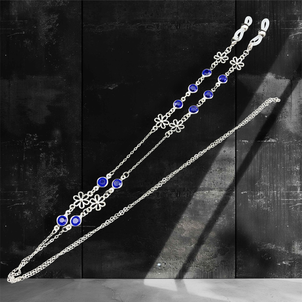 メガネチェーン グラスコード 金属アレルギー対応 サージカルステンレス ニッケルフリー 個性的 かわいい フラワー