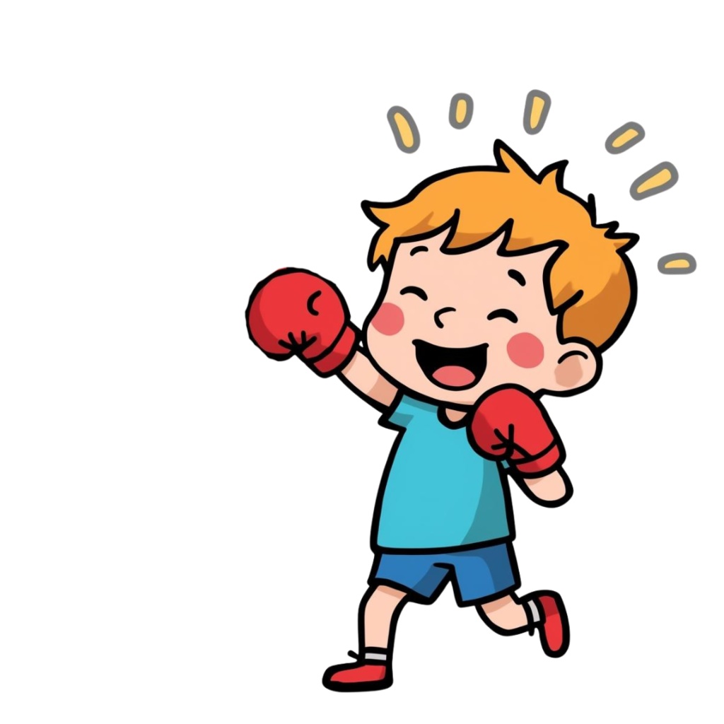 アニメ・水彩画風・グラフィック・etc♡ キックボクシング クリップアートセット(14種類)