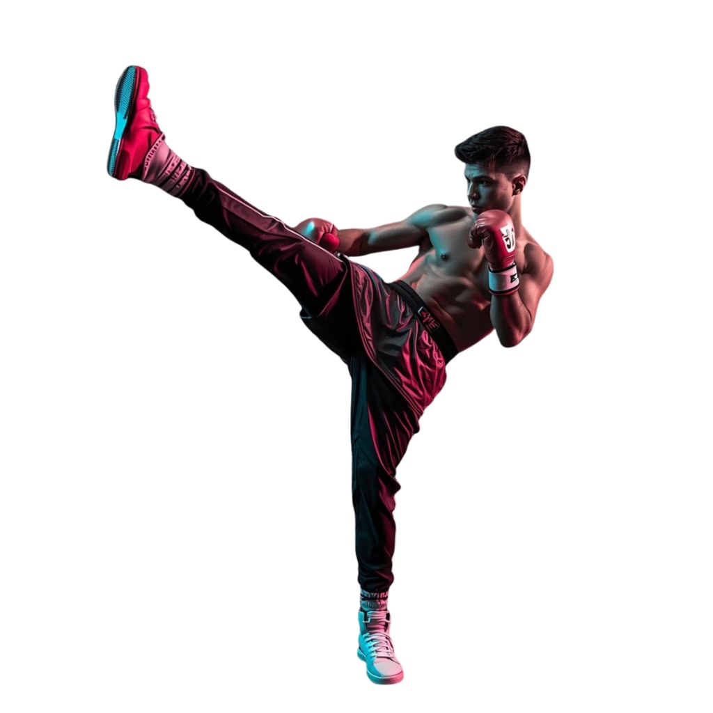 アニメ・水彩画風・グラフィック・etc♡ キックボクシング クリップアートセット(14種類)