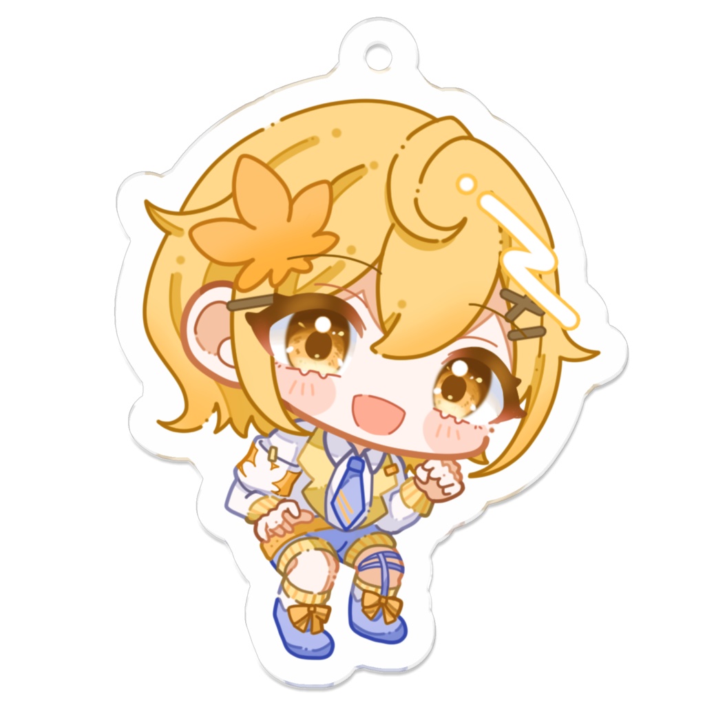 【公式】アクリルキーホルダー 十色椛音 ちびキャラ (笑顔)