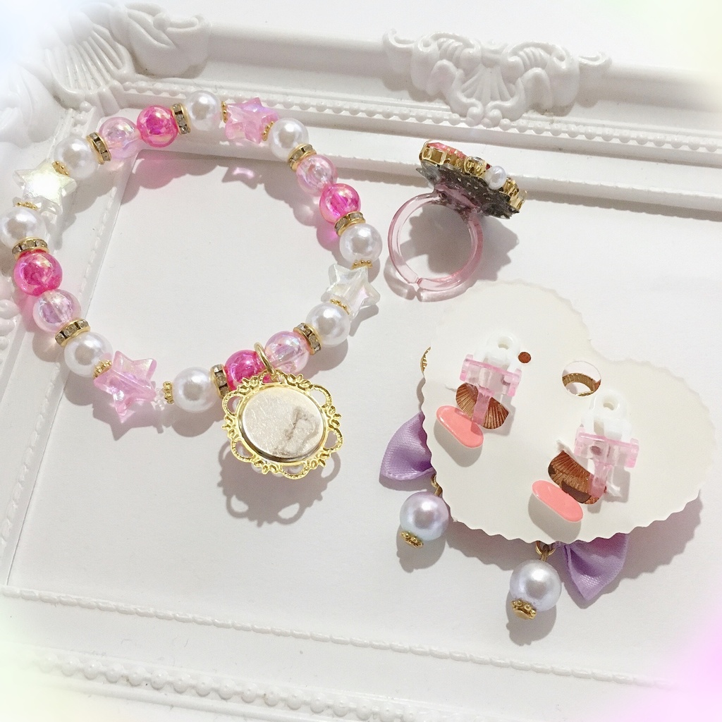 キッズアクセサリー★イヤリング2点セット❣️