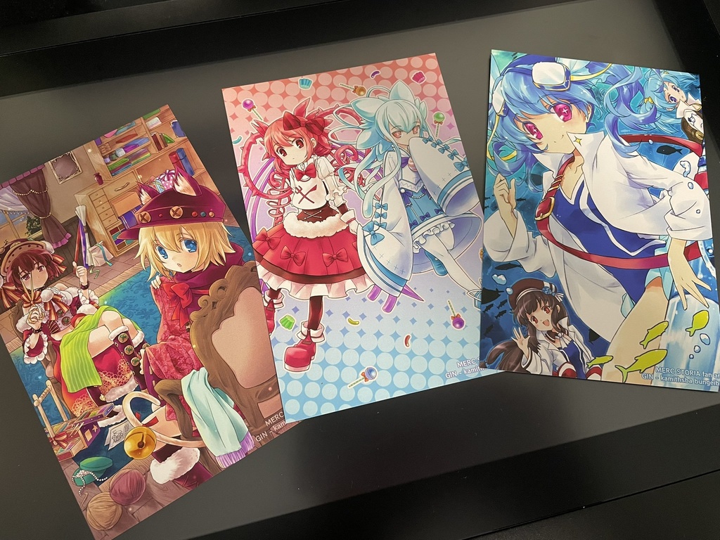 闇ユニットクリアファイル・ポストカード3種