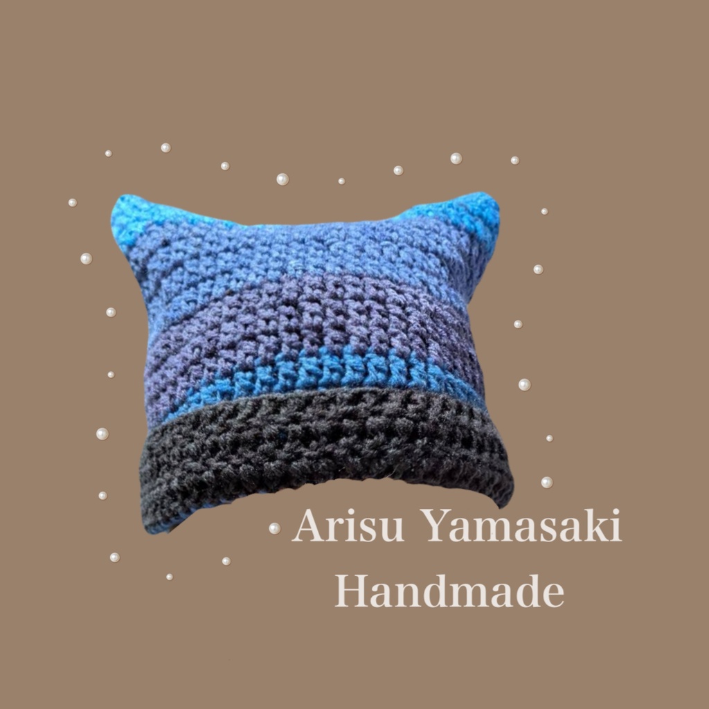 山咲アリス ハンドメイド 猫耳ニット帽