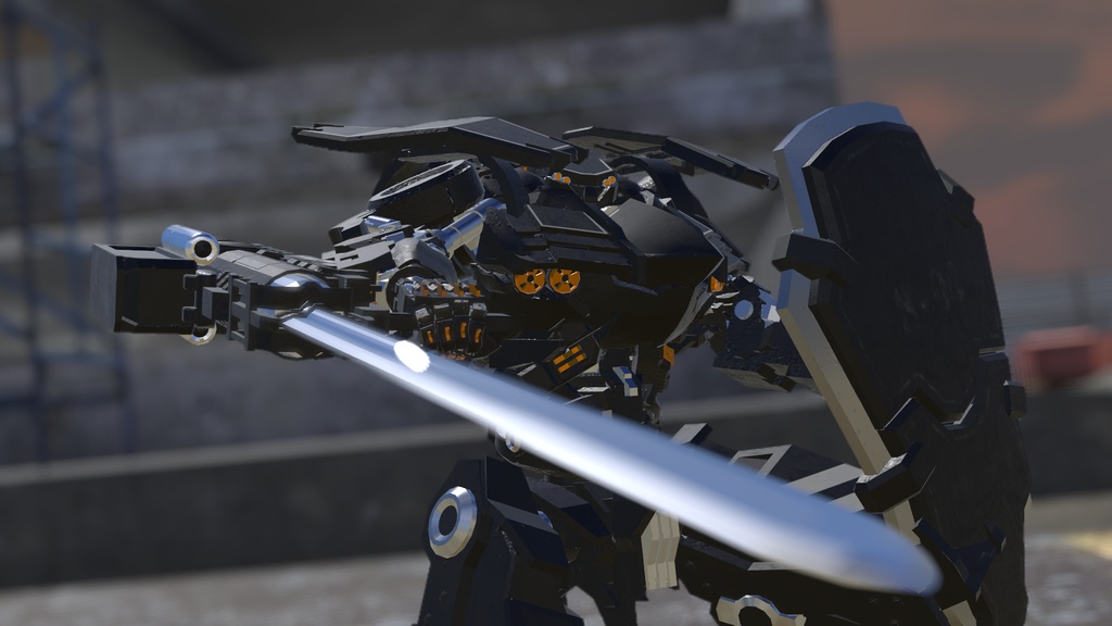 【VRChat向けオリジナルメカモデル】N04 - キャバリエール