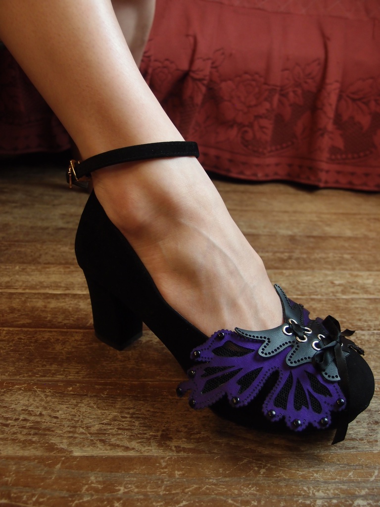 スワロウテイル・シューズクリップ【サテンレース製】