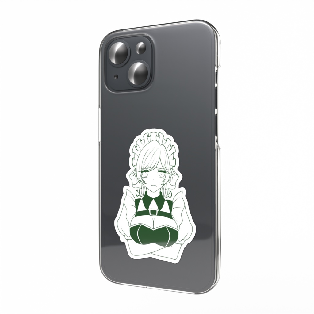 【結成2周年記念グッズ】ゴミ(?)を見る目のメイドステッカー 友瑠ver