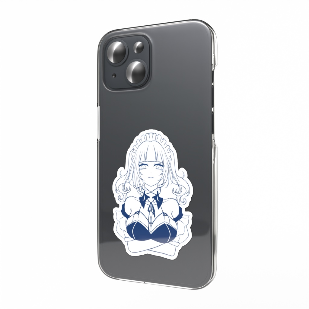 【結成2周年記念グッズ】ゴミ(?)を見る目のメイドステッカー 晶叶ver