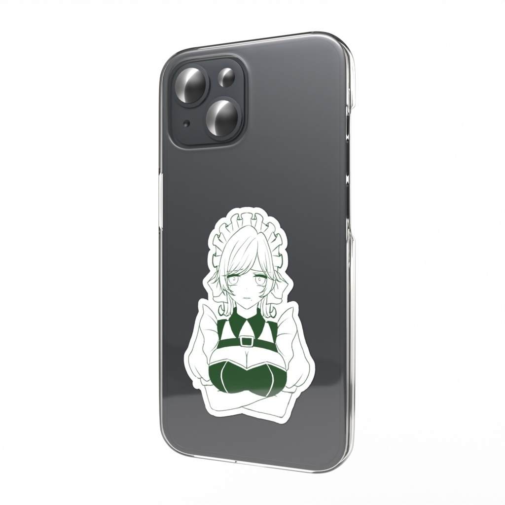 【結成2周年記念グッズ】ゴミ(?)を見る目のメイドステッカー 友瑠ver