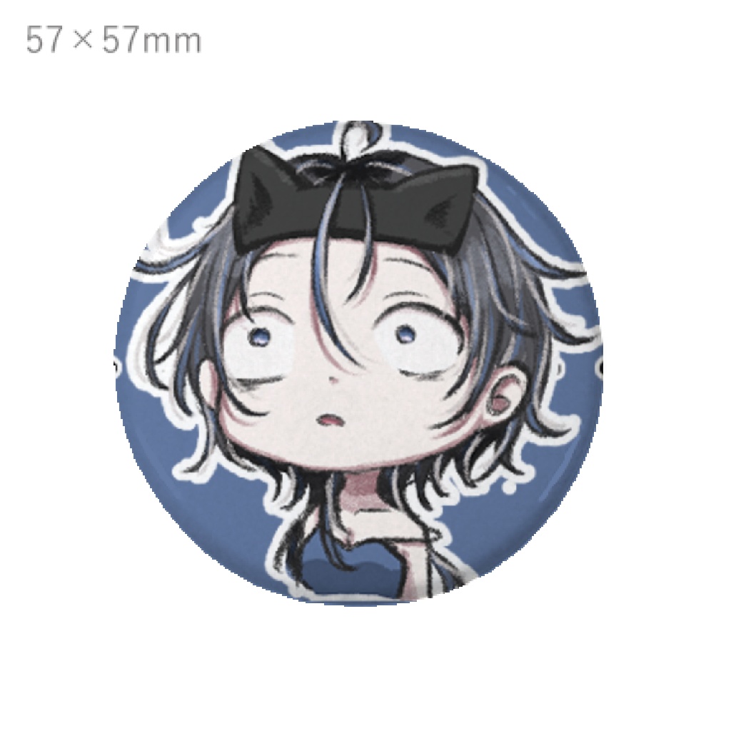 【露草晶叶登録者500人記念グッズ】LINE スタンプがグッズ化！宇宙を見た晶叶缶バッジ