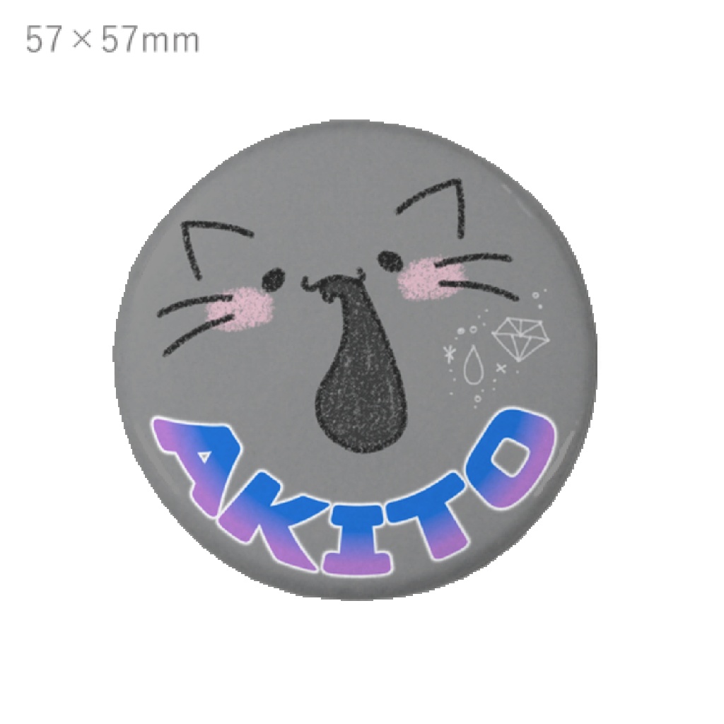 【結成3周年記念グッズ】フェイス缶バッジ としゃ猫
