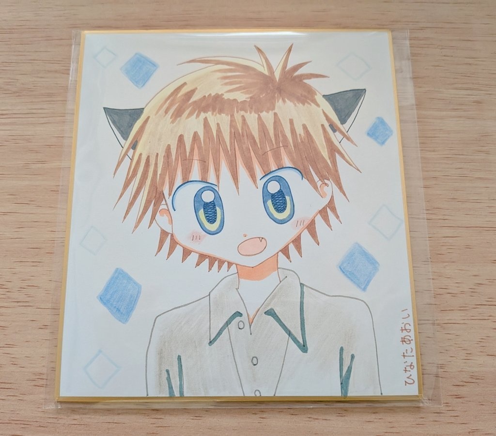 ドローイング色紙 みずき