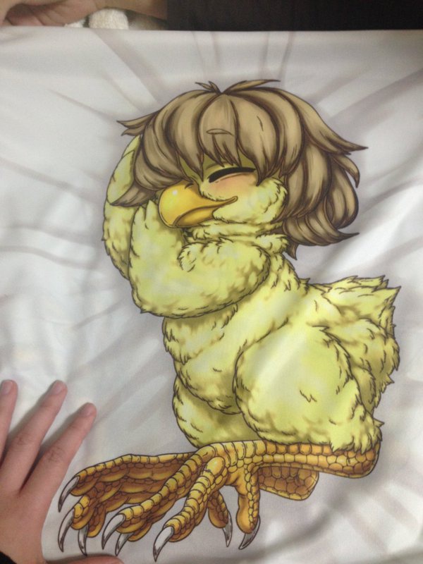 ひよこ娘クッションカバー