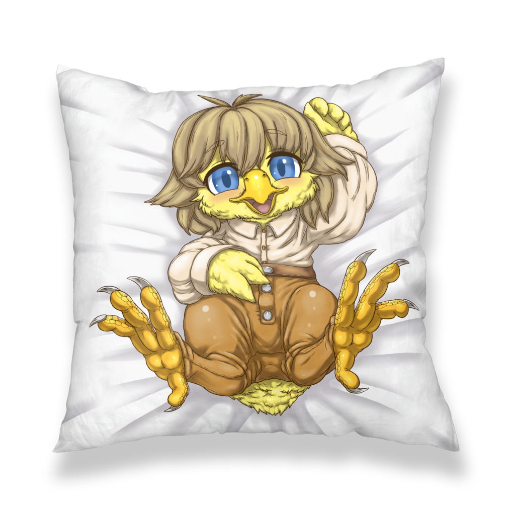 ひよこ娘クッションカバー