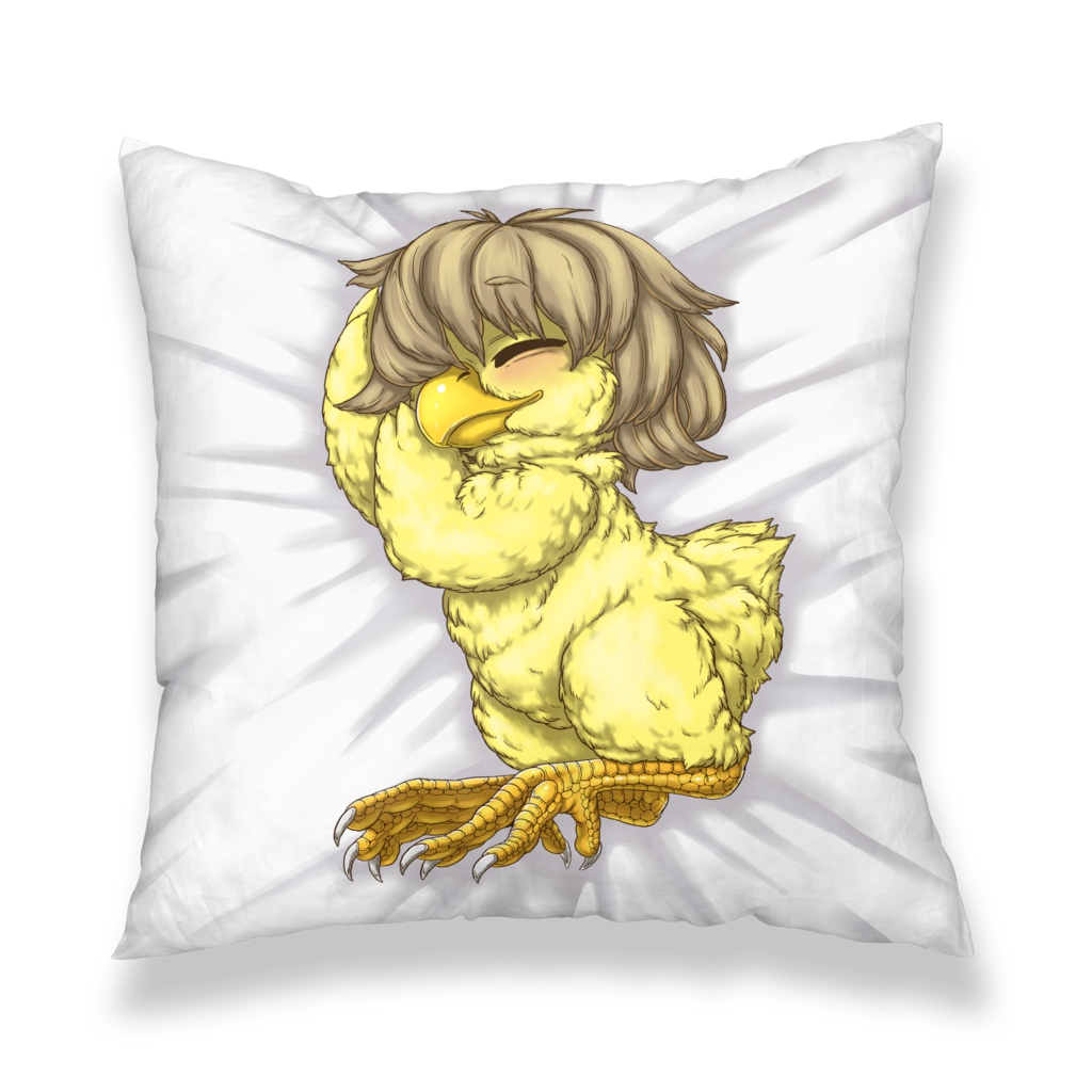 ひよこ娘クッションカバー