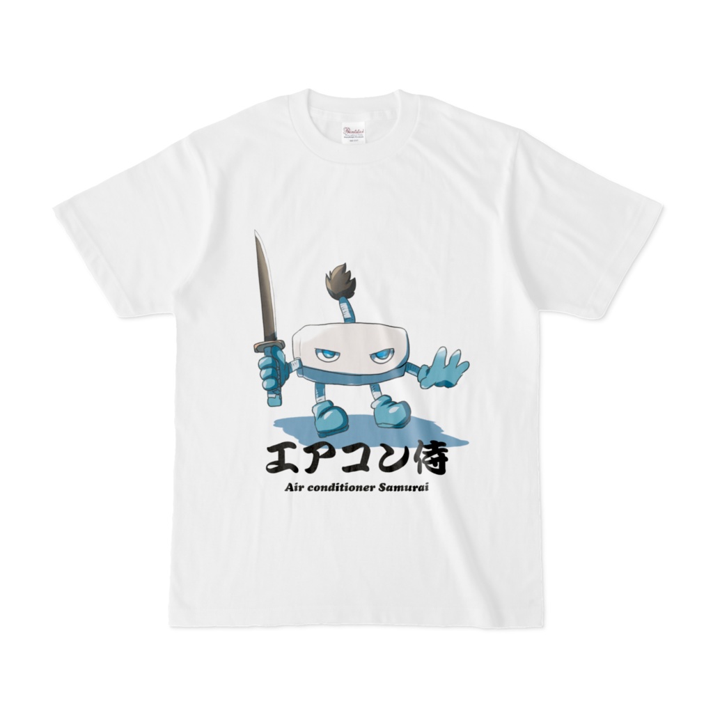 イカしたエアコン侍Tシャツ