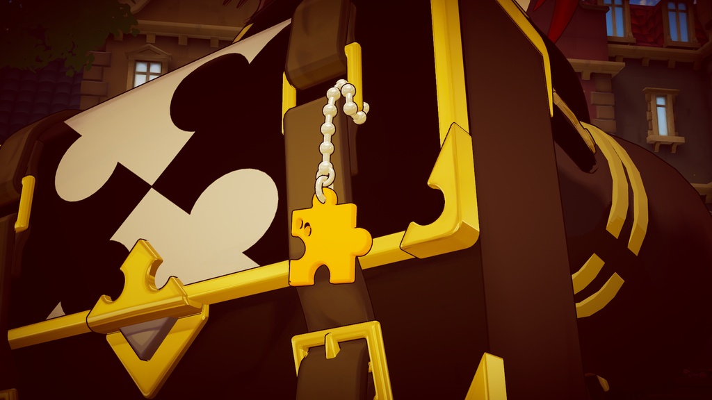 VRChat想定 ペアパズルキーホルダー